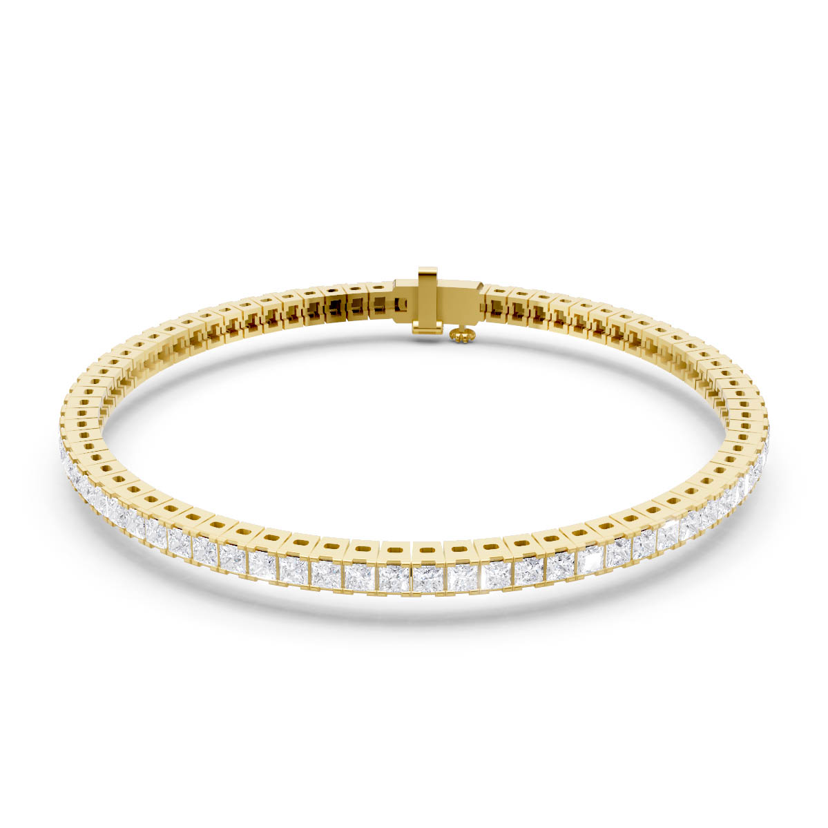 Radiant Square Tennis Bracelet view 2