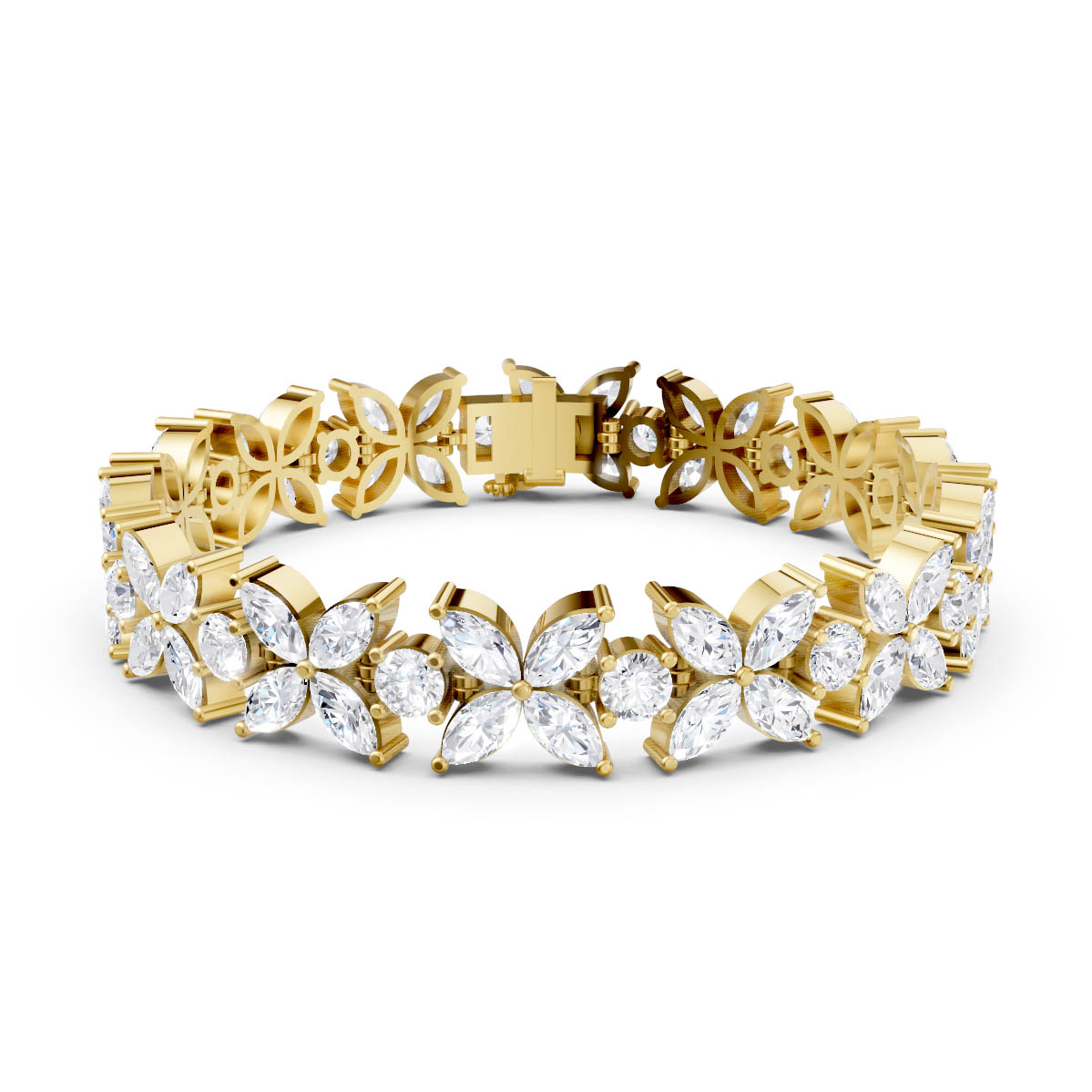 Floral Marquise Spark Bracelet view 2