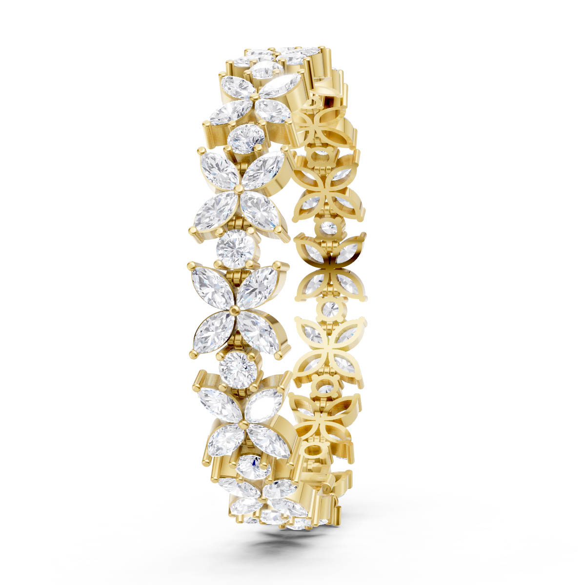 Floral Marquise Spark Bracelet view 3