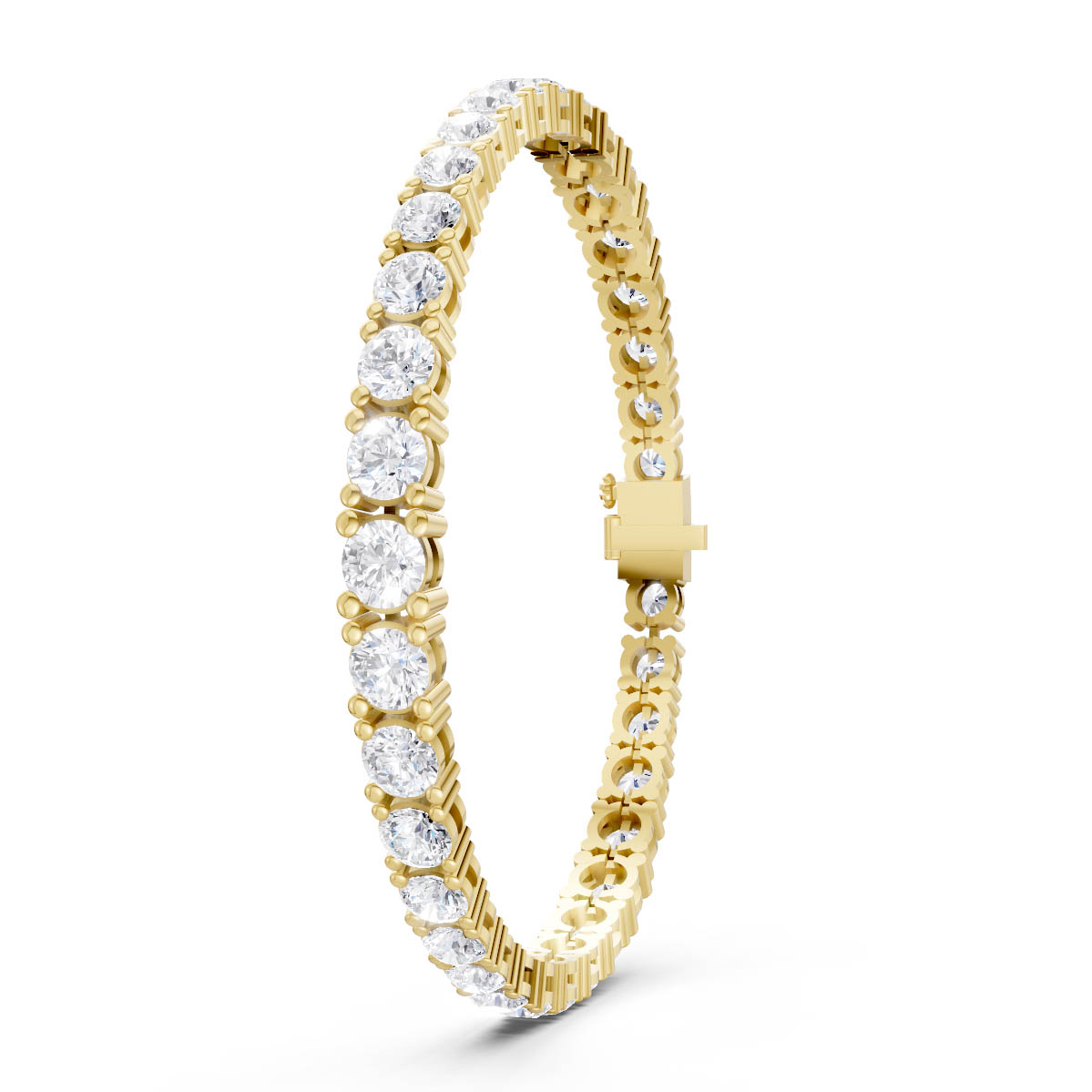 Classic Halo Tennis Bracelet view 3