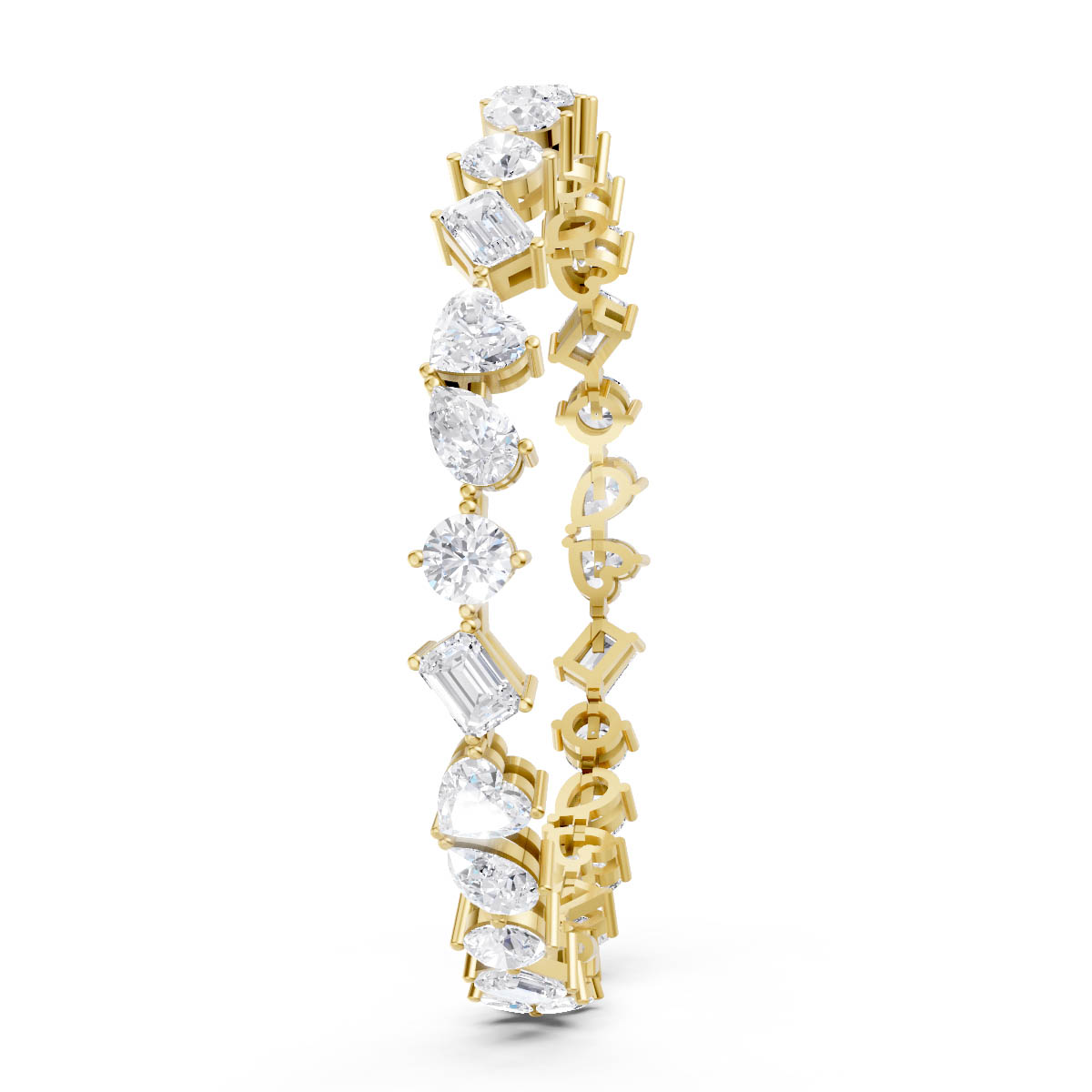 Mosaic Diamond Charm Bracelet view 3