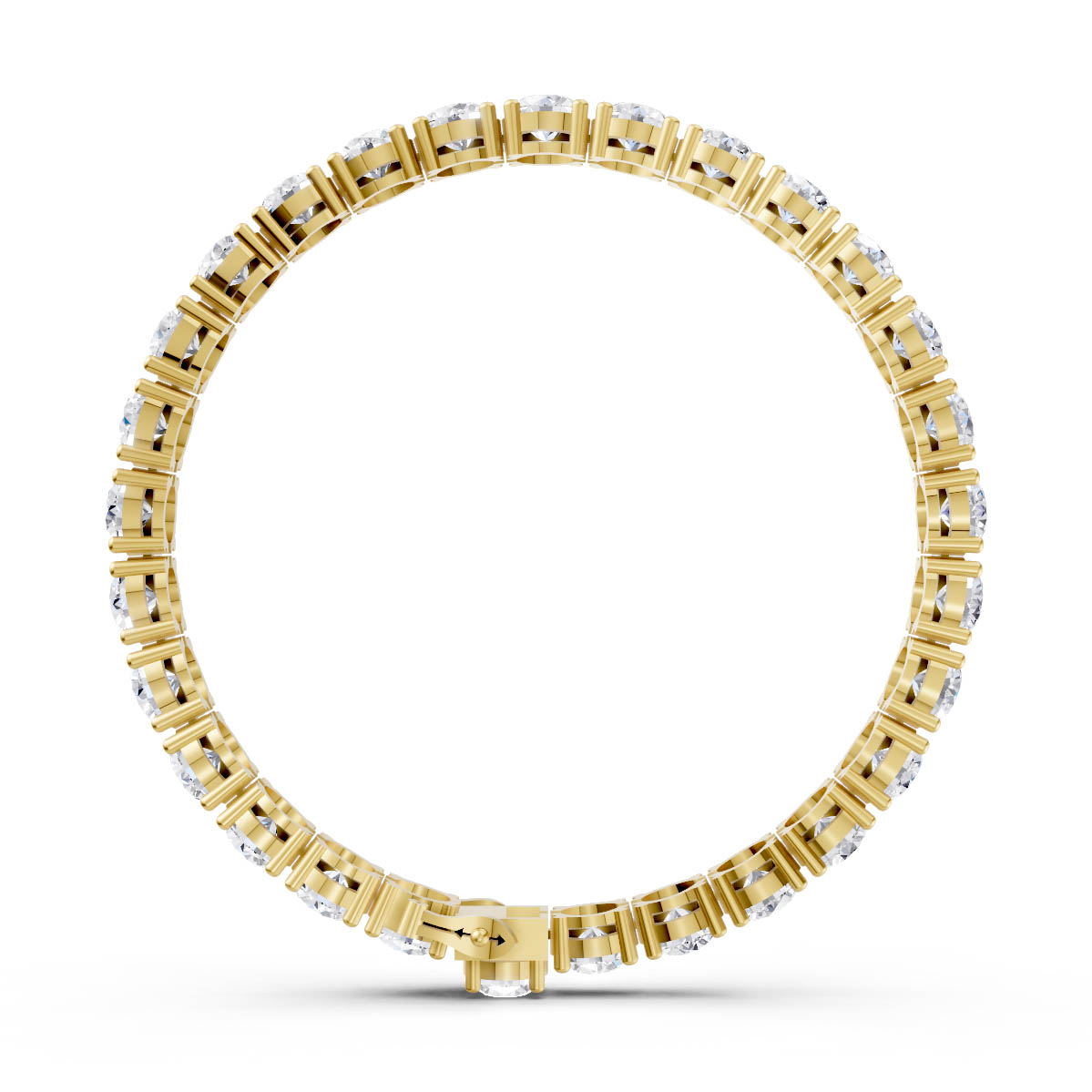 Luxe Round Tennis Bracelet view 4
