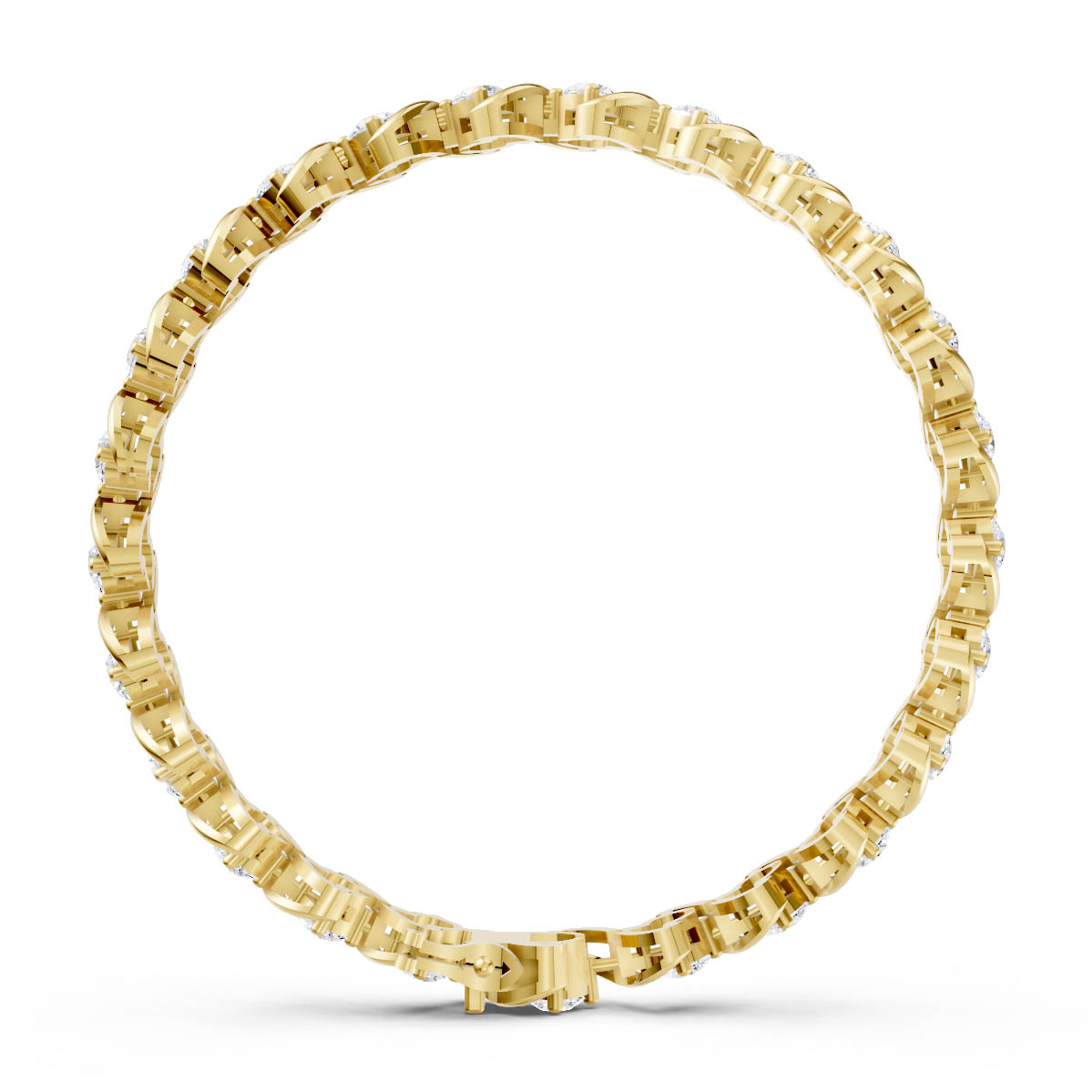 Elegant Diamond S-Link Bracelet view 4