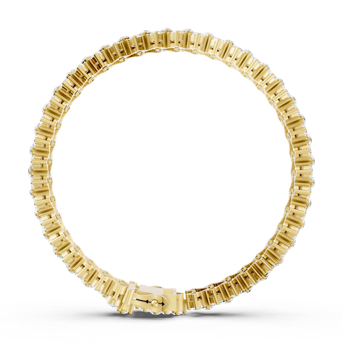 Double Row Diamond Bracelet view 4