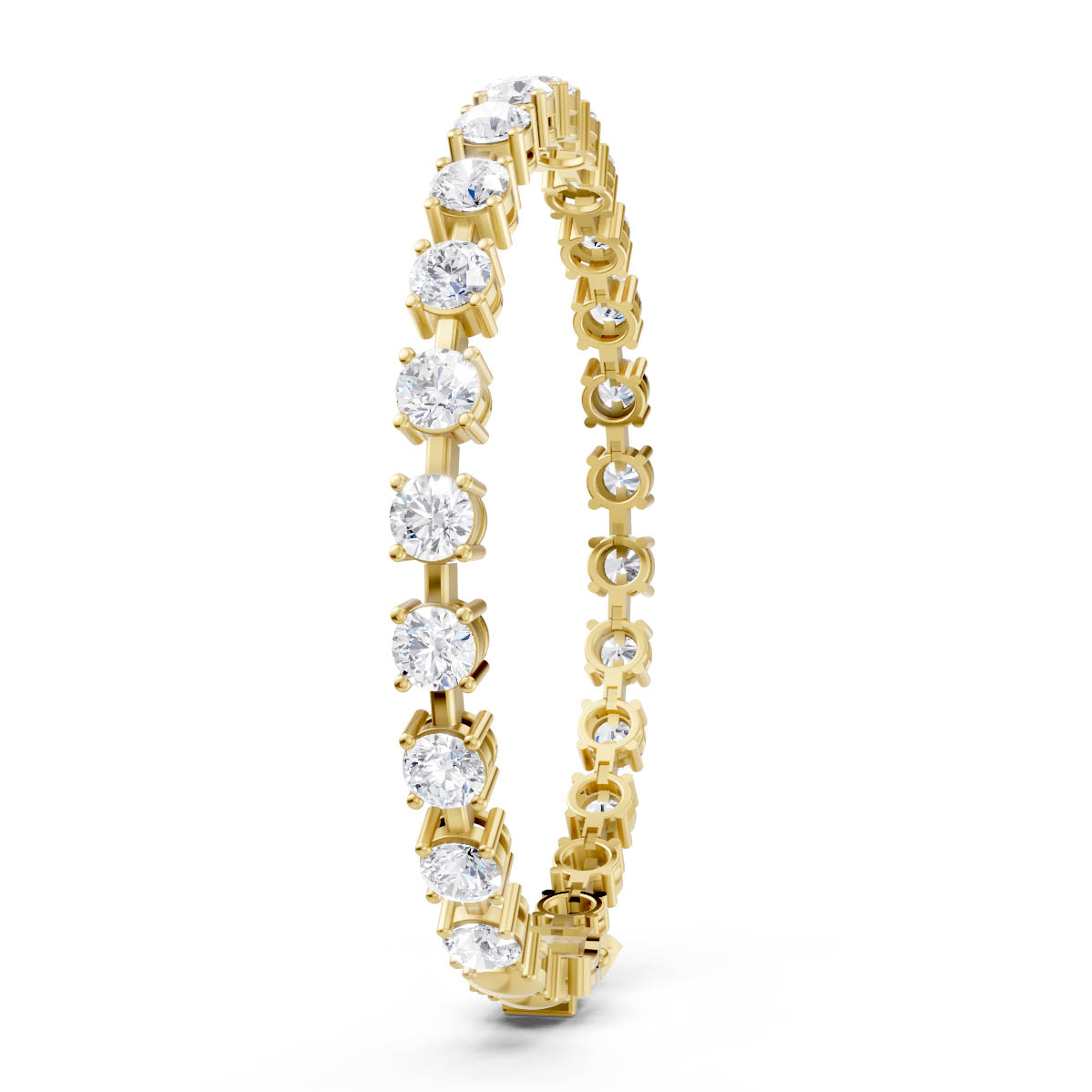Classic Round Diamond Bracelet view 3