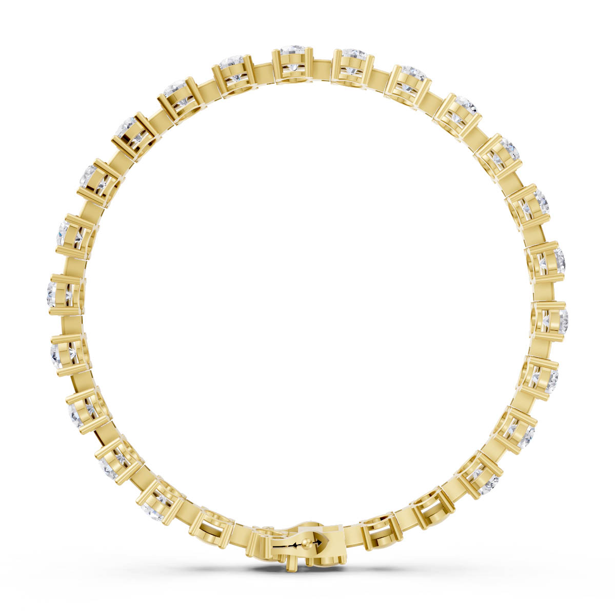 Classic Round Diamond Bracelet view 4