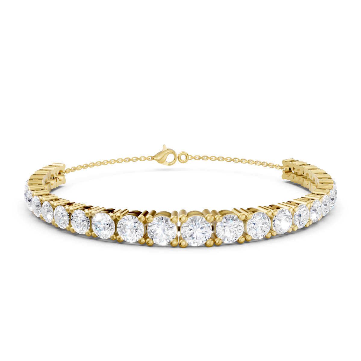 Radiant Solitaire Line Bracelet view 2