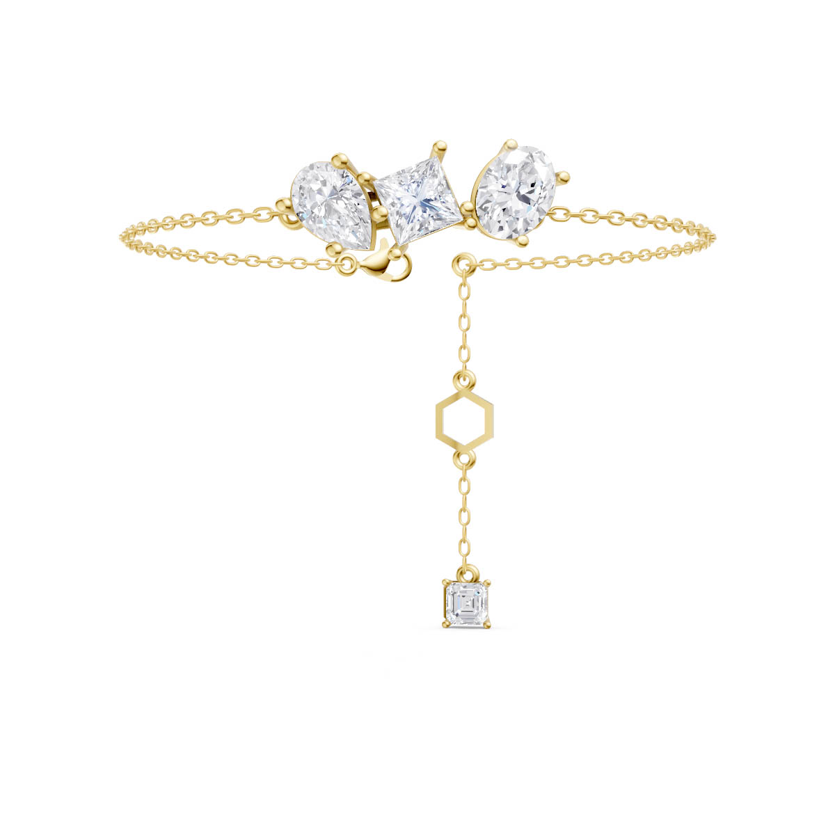 Multi Shape Cluster Bracelet