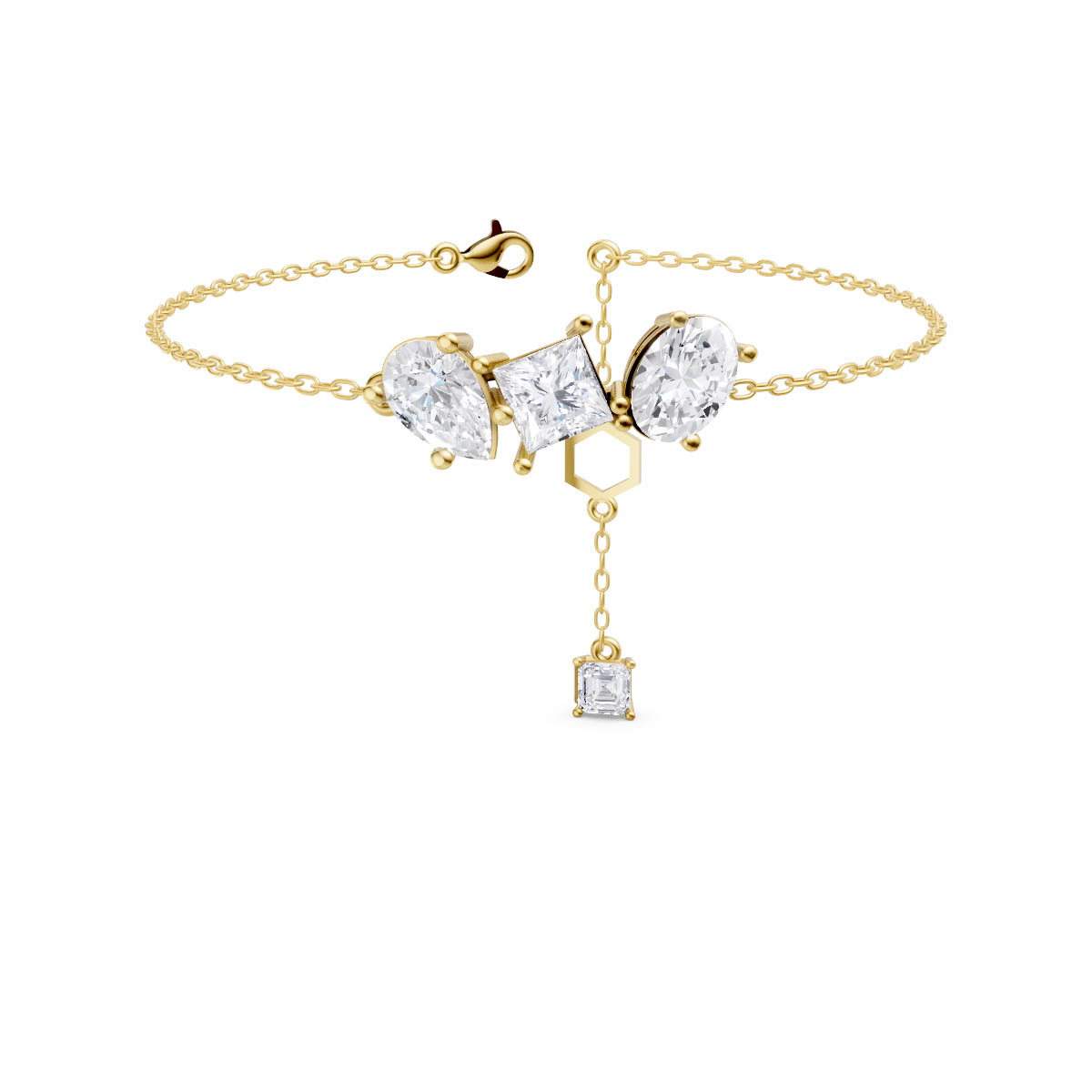 Multi Shape Cluster Bracelet view 2