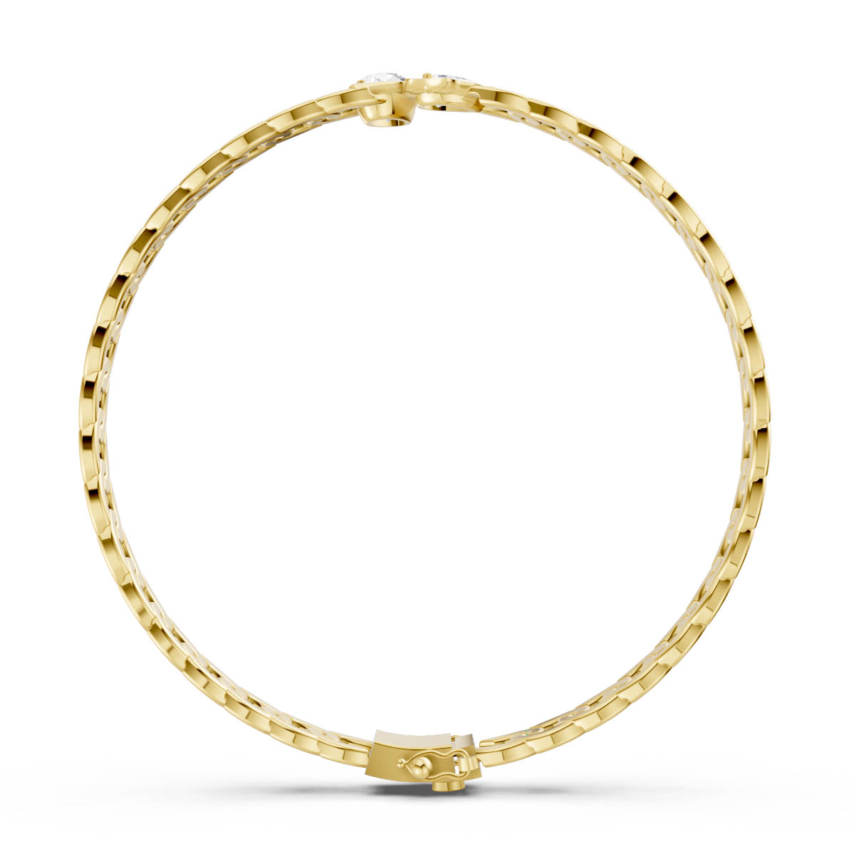 Diamond Curb Bracelet view 4