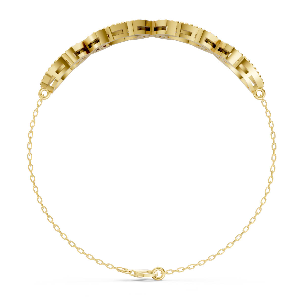 Interlocking Infinity Diamond Bracelet view 4