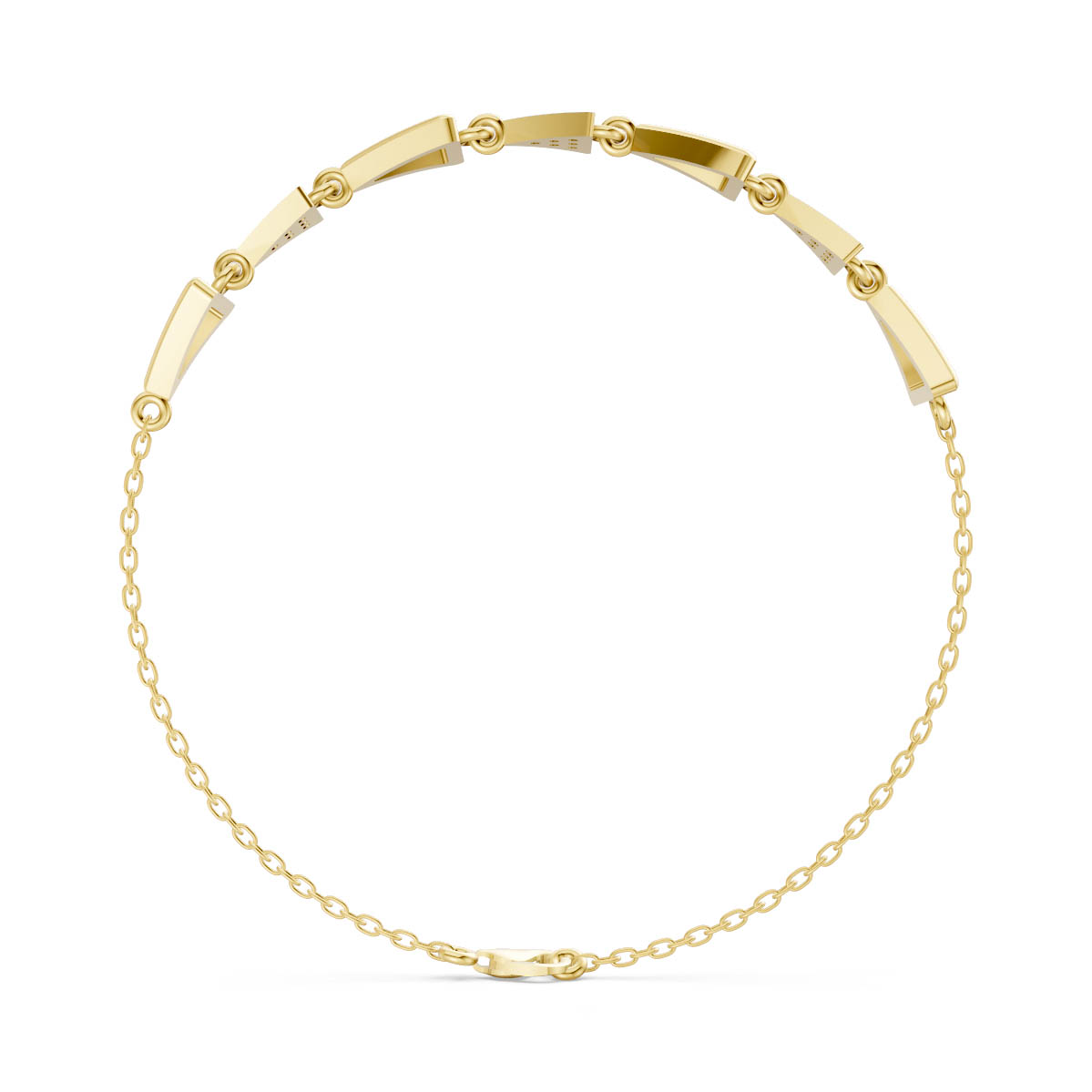 Geometric Triangle Link Bracelet view 4
