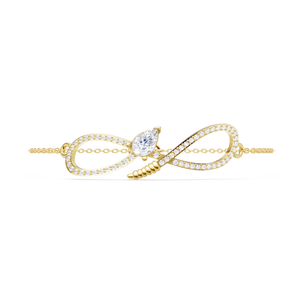 Serpentine Infinity Charm Bracelet
