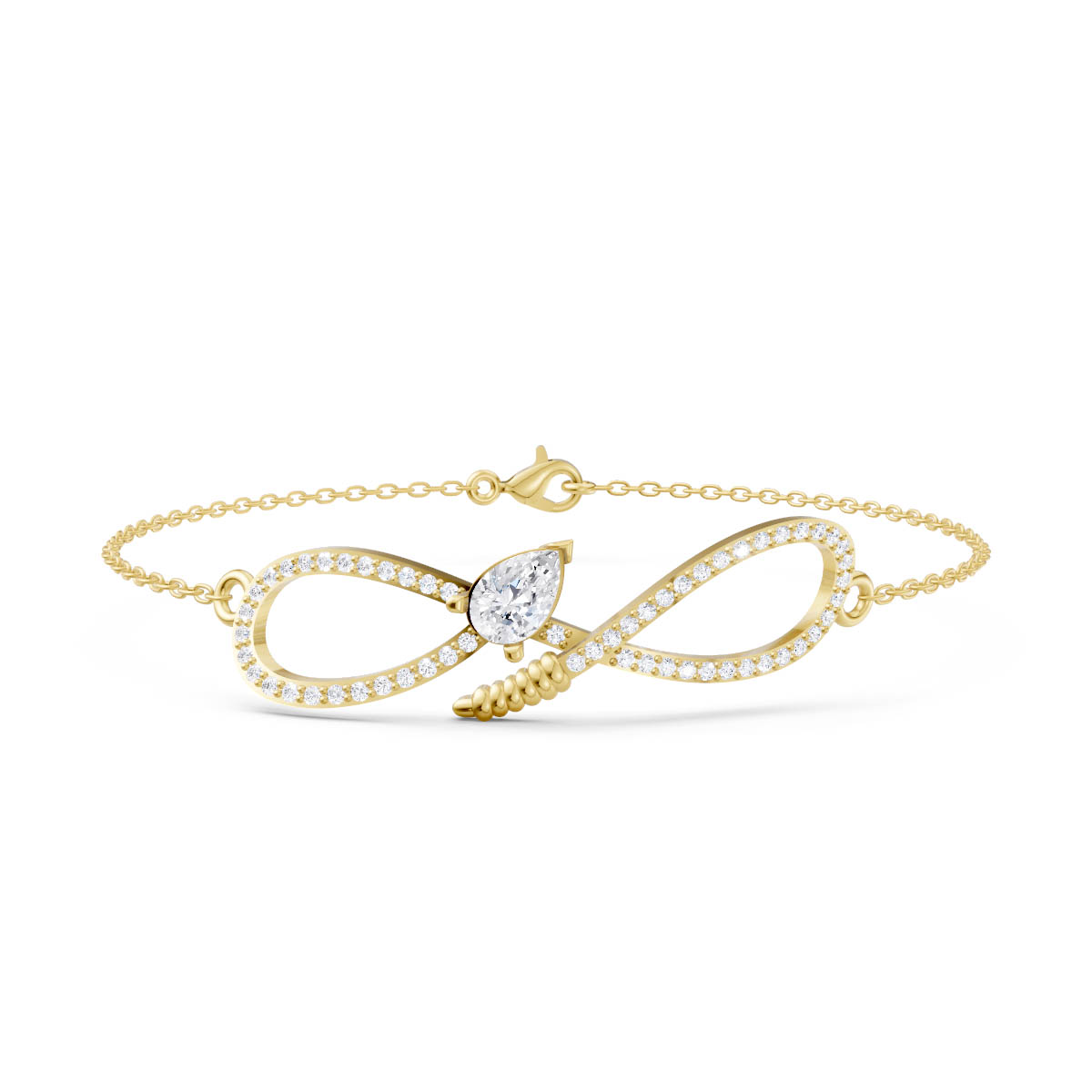 Serpentine Infinity Charm Bracelet view 2
