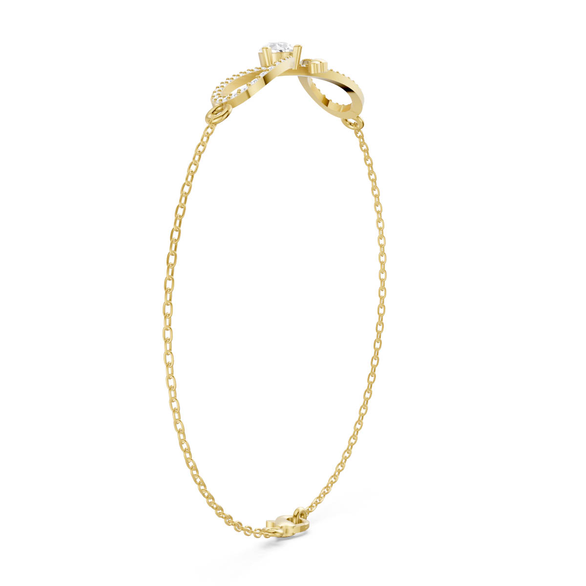 Serpentine Infinity Charm Bracelet view 3