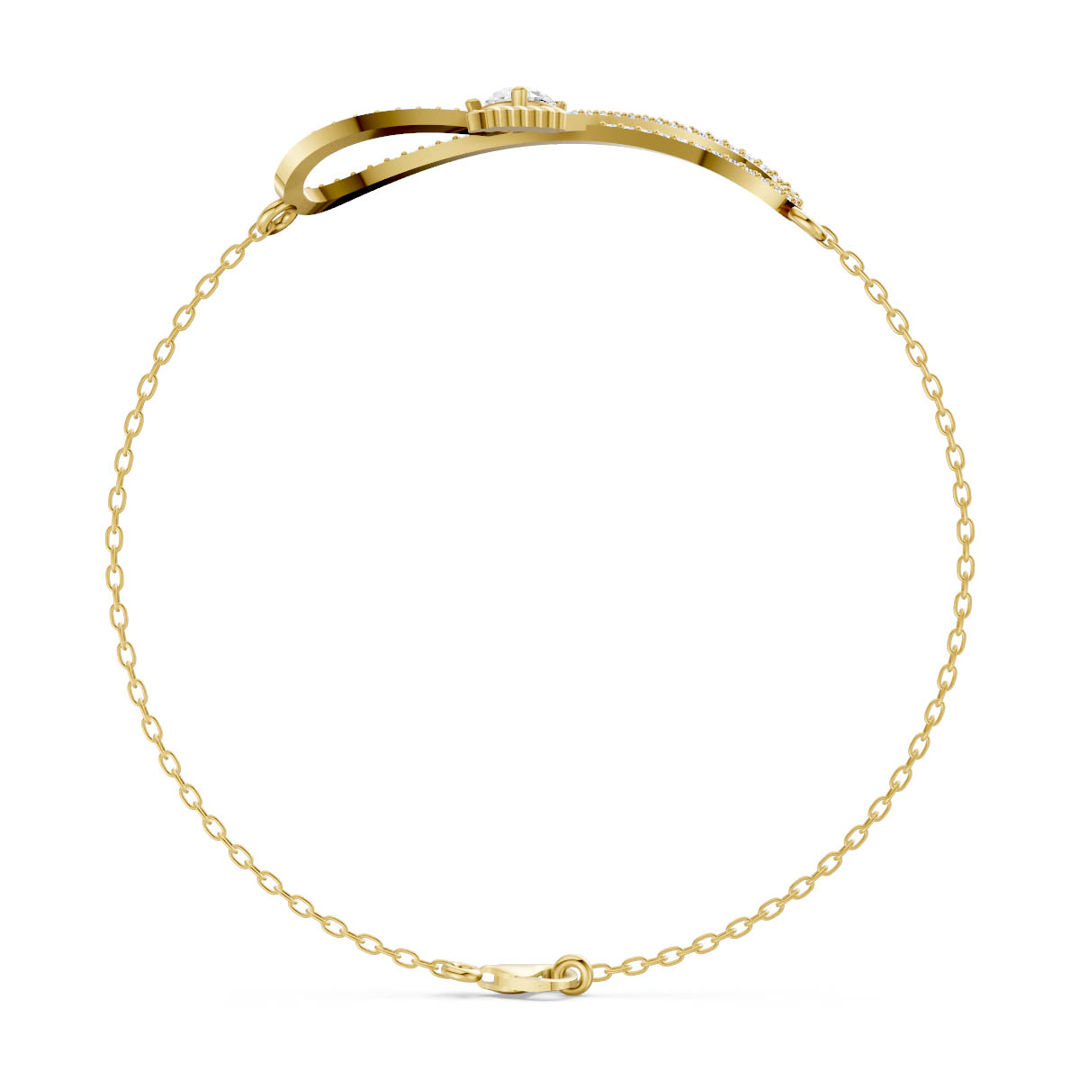 Serpentine Infinity Charm Bracelet view 4