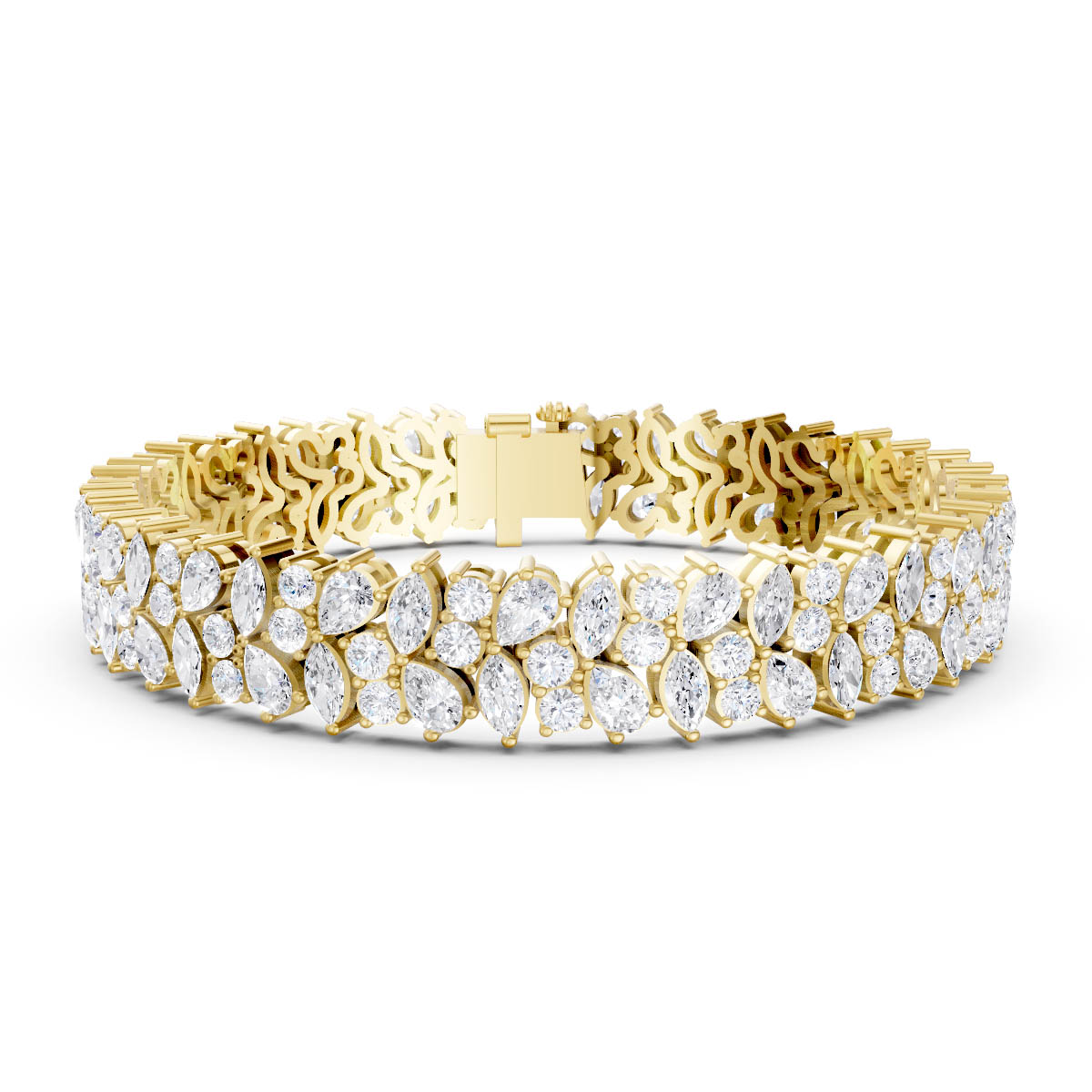 Cluster Mixed Shape Bracelet view 2