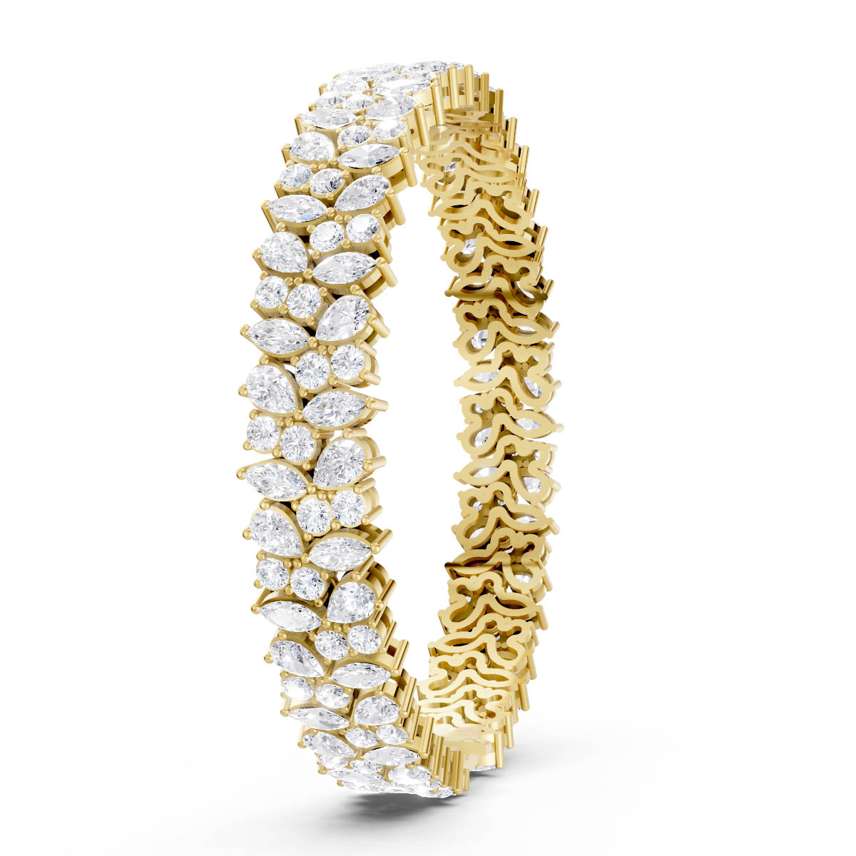 Cluster Mixed Shape Bracelet view 3