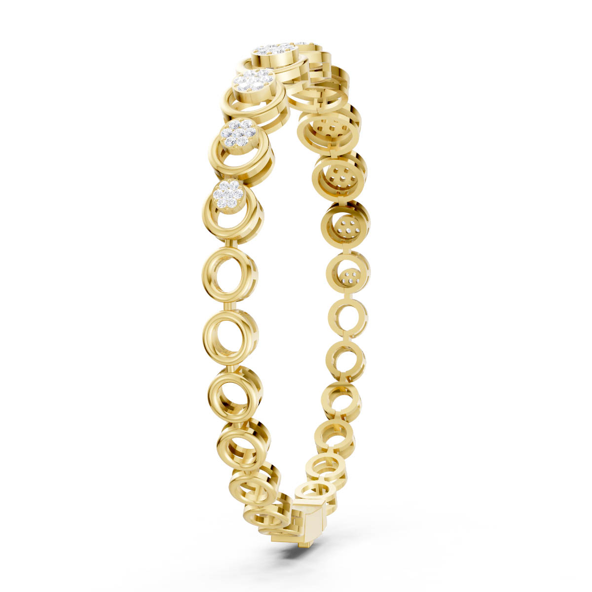 Concentric Circle Cluster Bracelet view 3