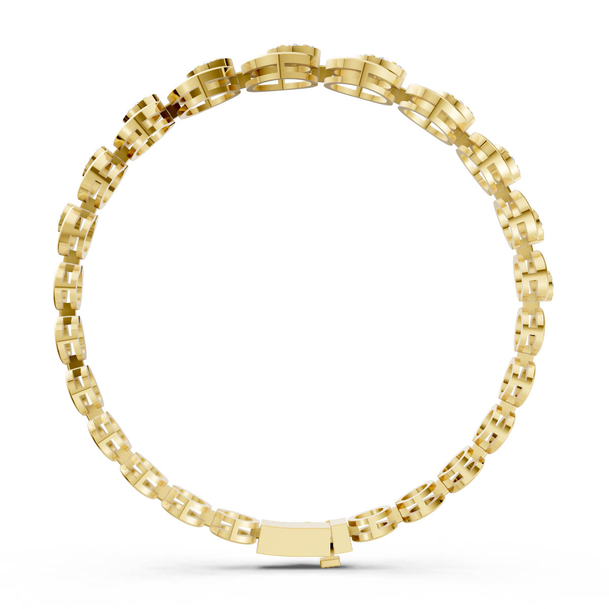 Concentric Circle Cluster Bracelet view 4