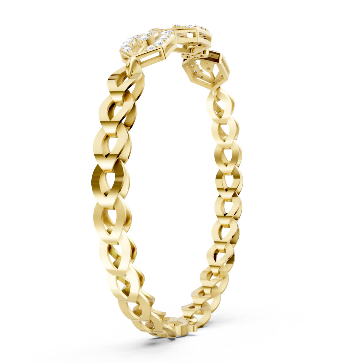 Geometric Openwork Hexagon Bracelet view 3