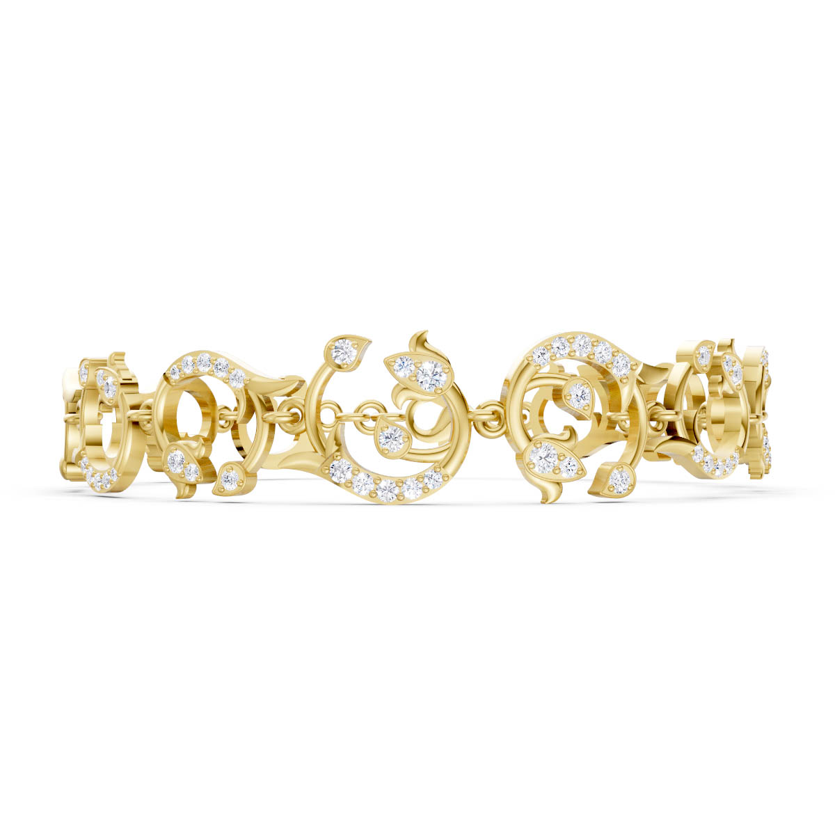Ornate Filigree Scroll Bracelet