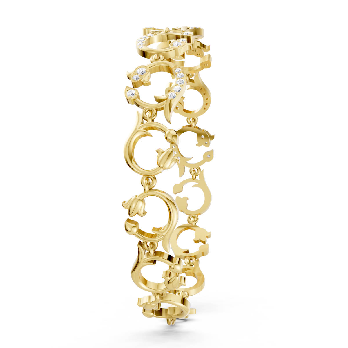 Ornate Filigree Scroll Bracelet view 3