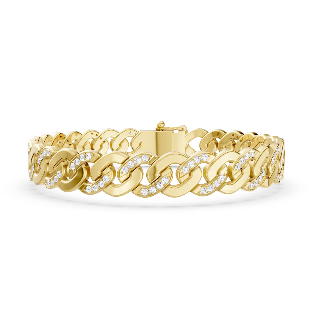 Pave Accent Cuban Bracelet view 2