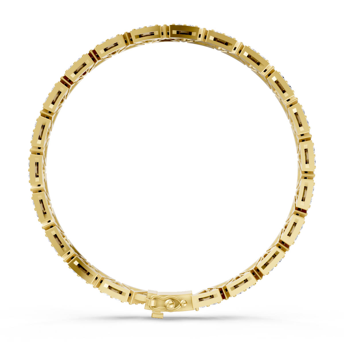 Diamond Triangle Link Bracelet view 4