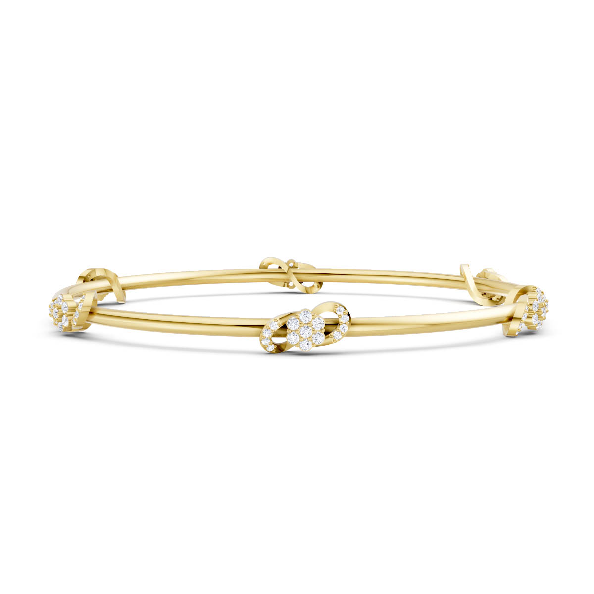 Diamond Infinite Loop Bracelet view 2