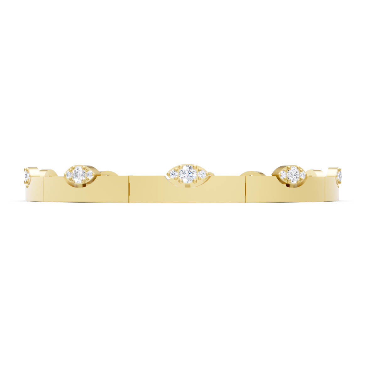 Diamond Marquise Station Bracelet