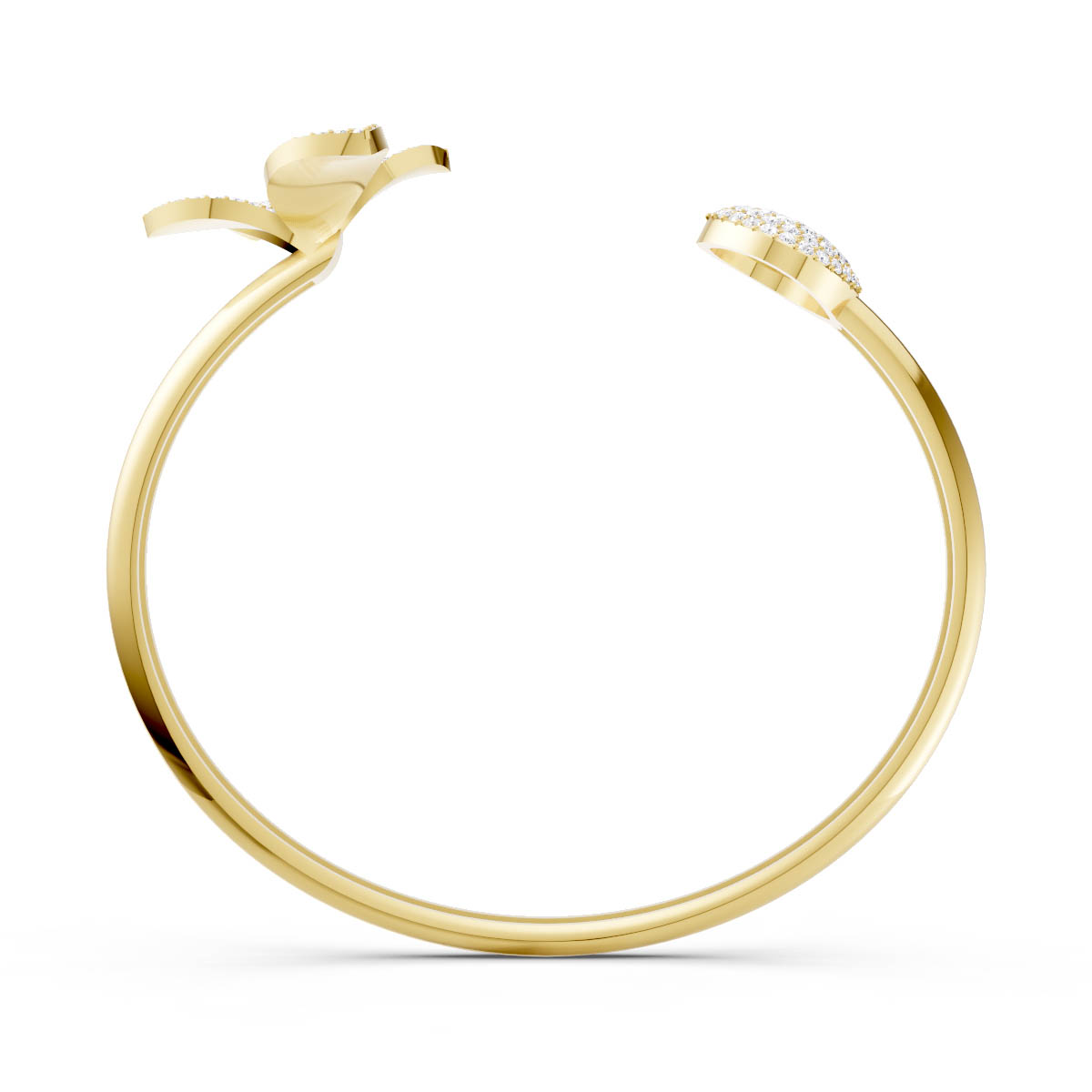 Diamond Floral Open Cuff view 4