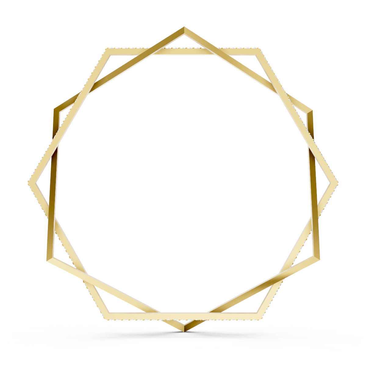 Diamond Geometric Cage Bangle view 4