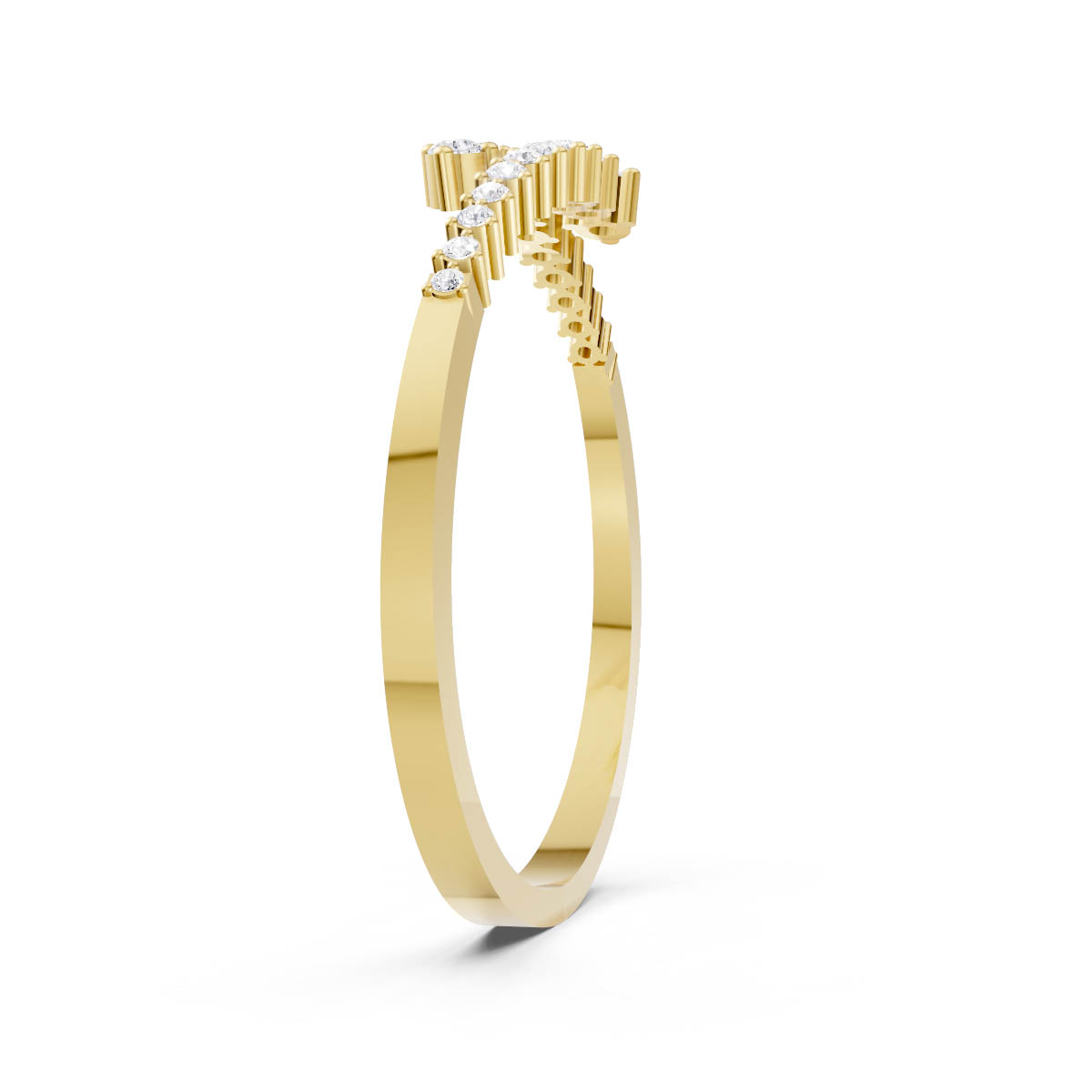 Diamond Graduated Bypass Bangle view 3