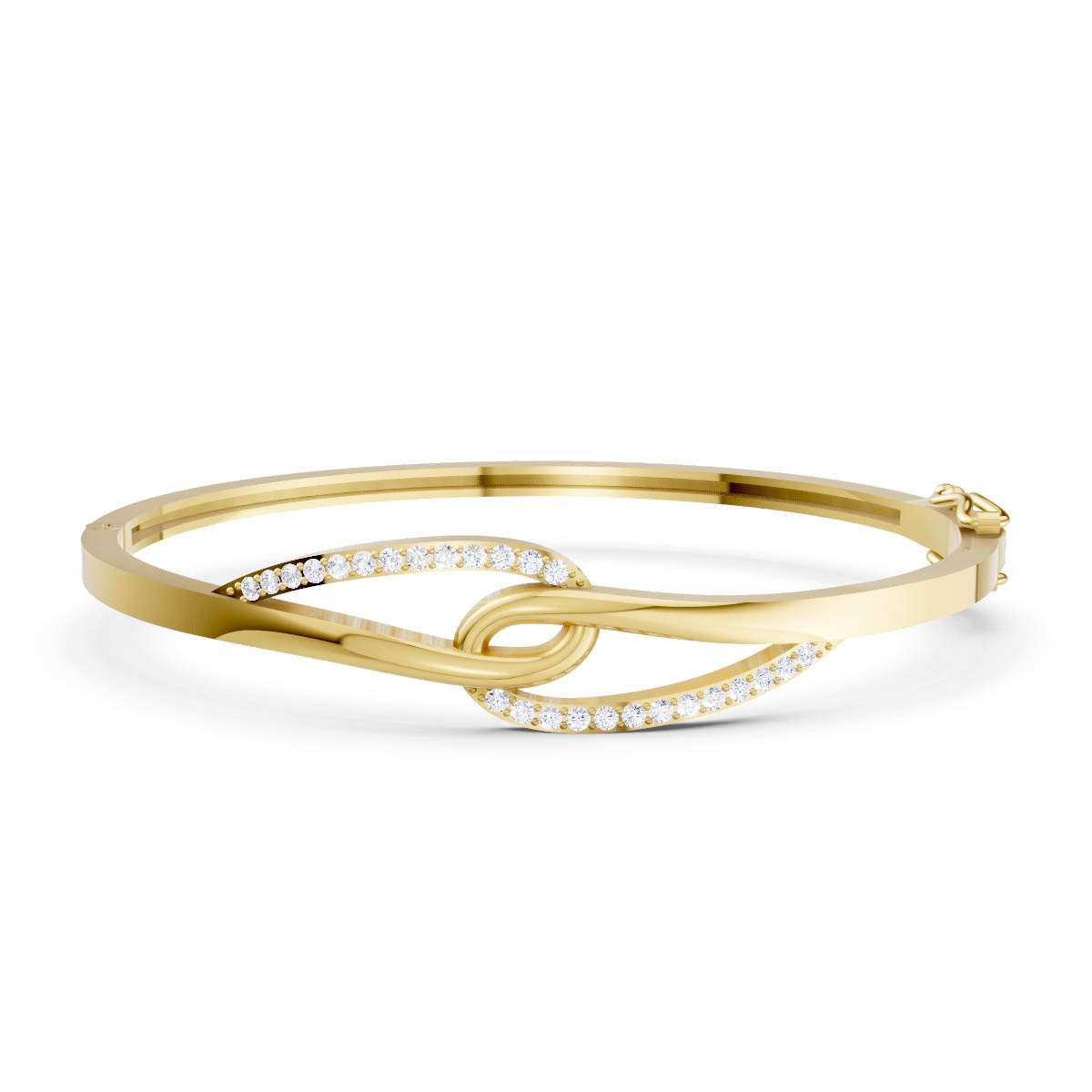 Diamond Infinity Loop Bangle view 2