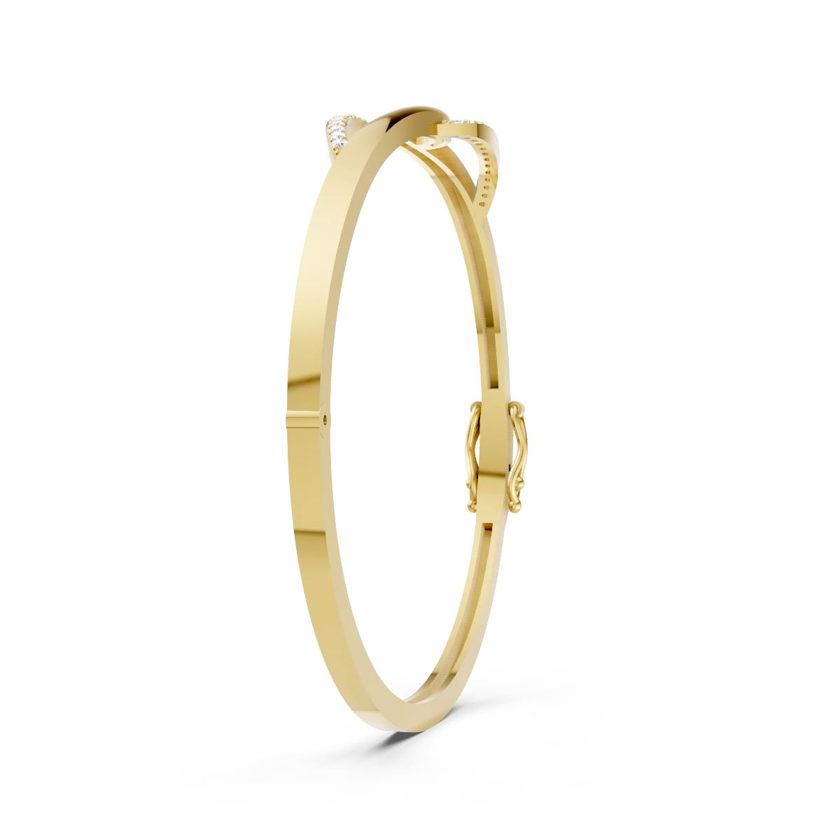 Diamond Infinity Loop Bangle view 3