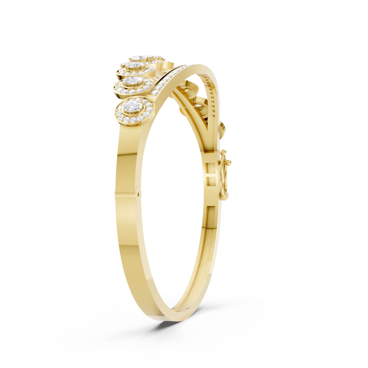 Diamond Tiara Halo Bangle view 3