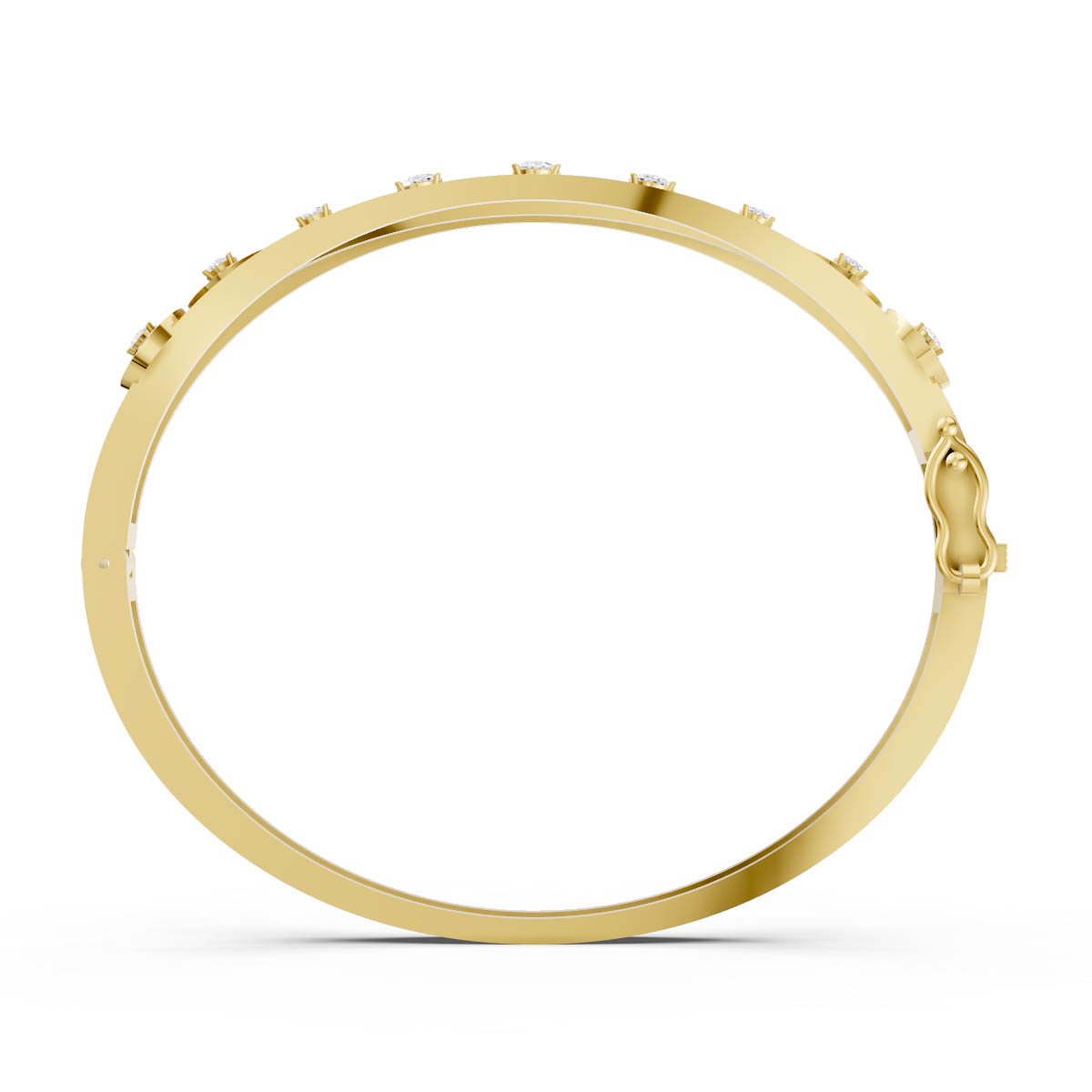 Diamond Tiara Halo Bangle view 4
