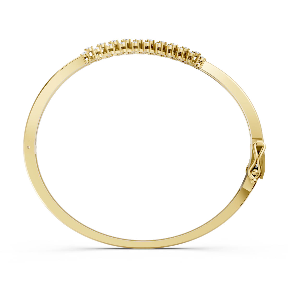 Diamond Alternating Square Bangle view 4