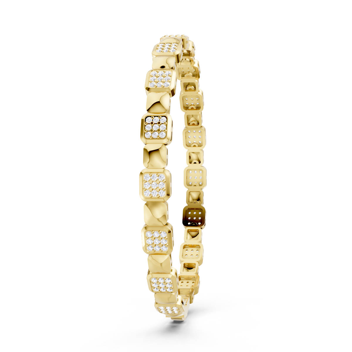 Luxe Square Link Bracelet view 3