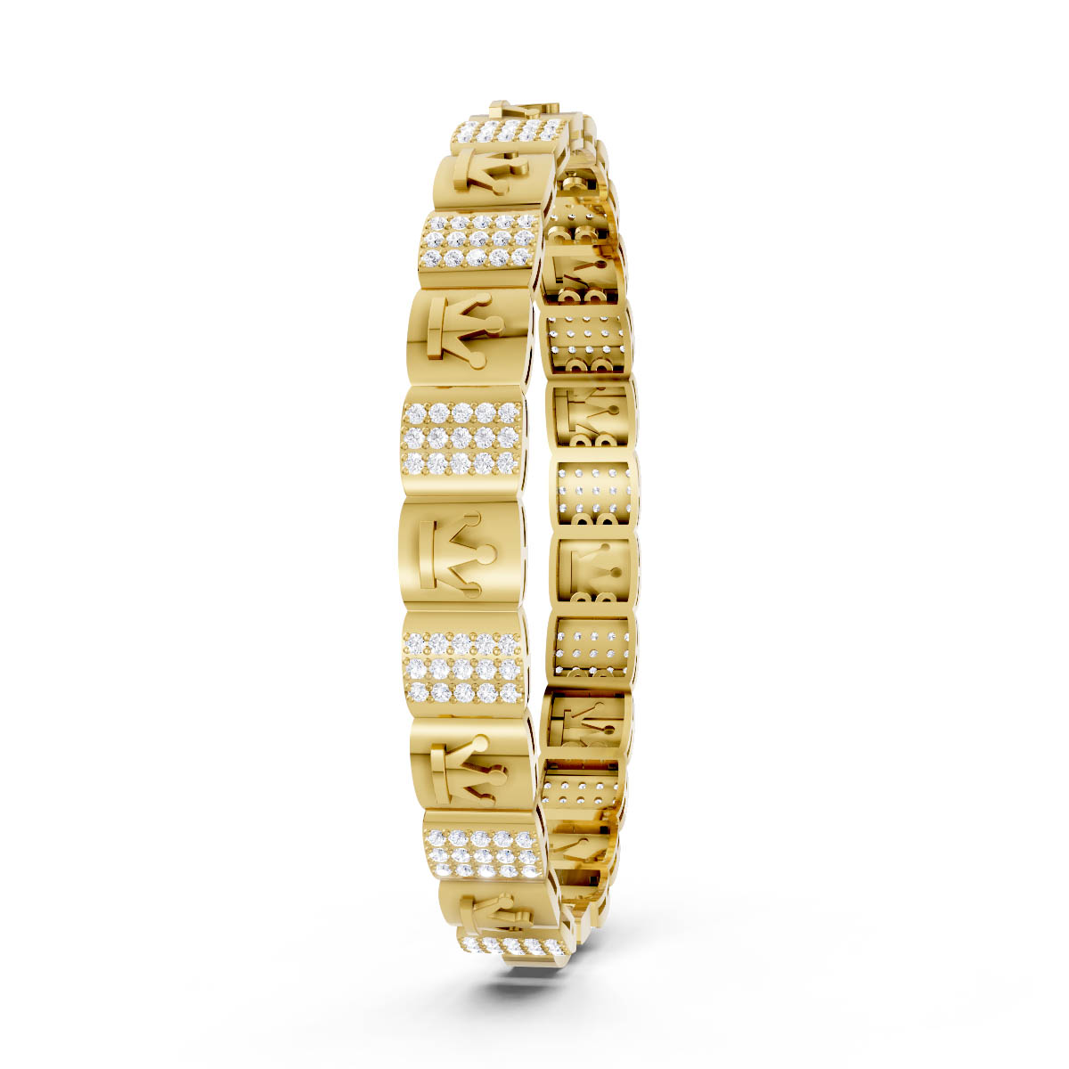 Crown Diamond Bracelet view 3
