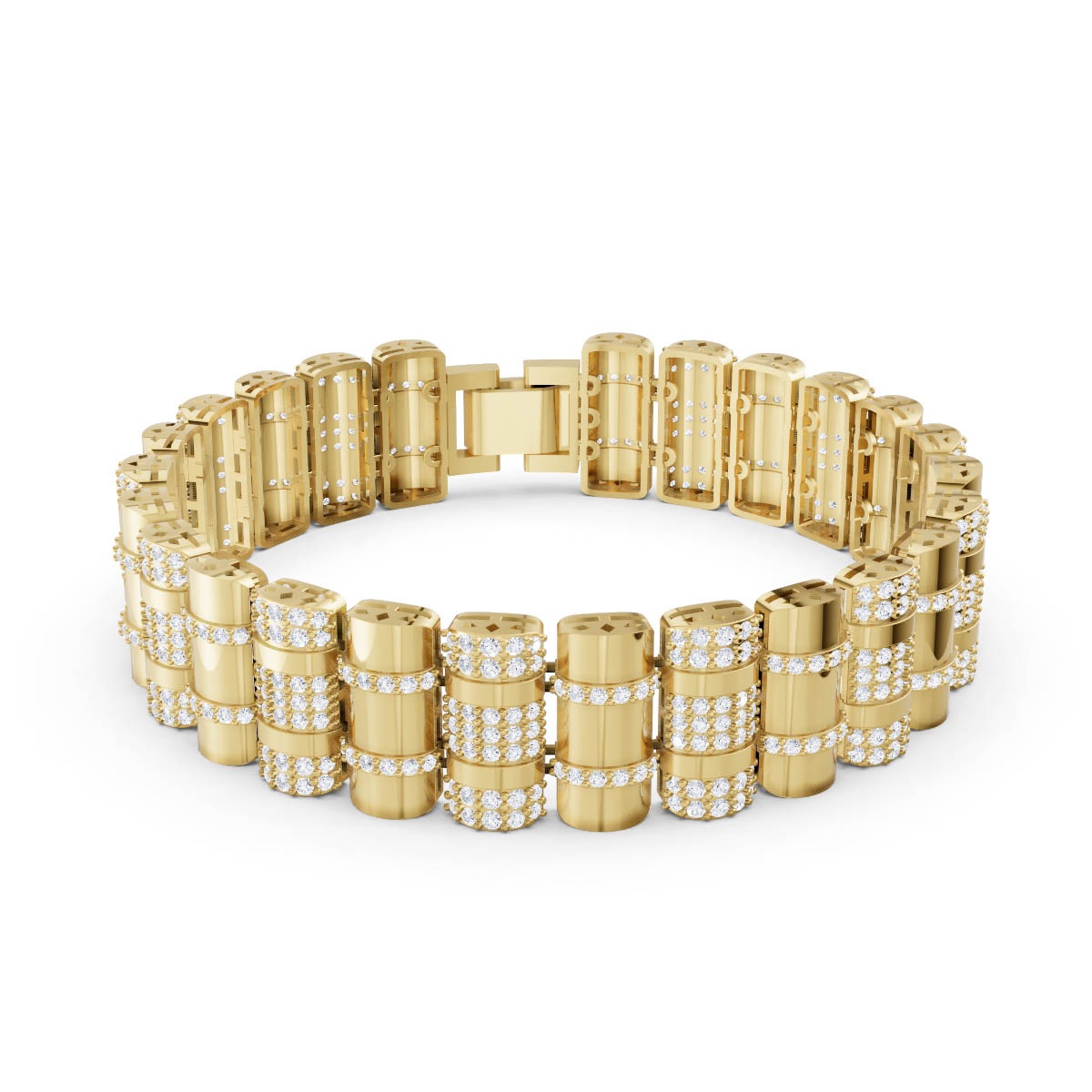 Segmented Diamond Bracelet view 2