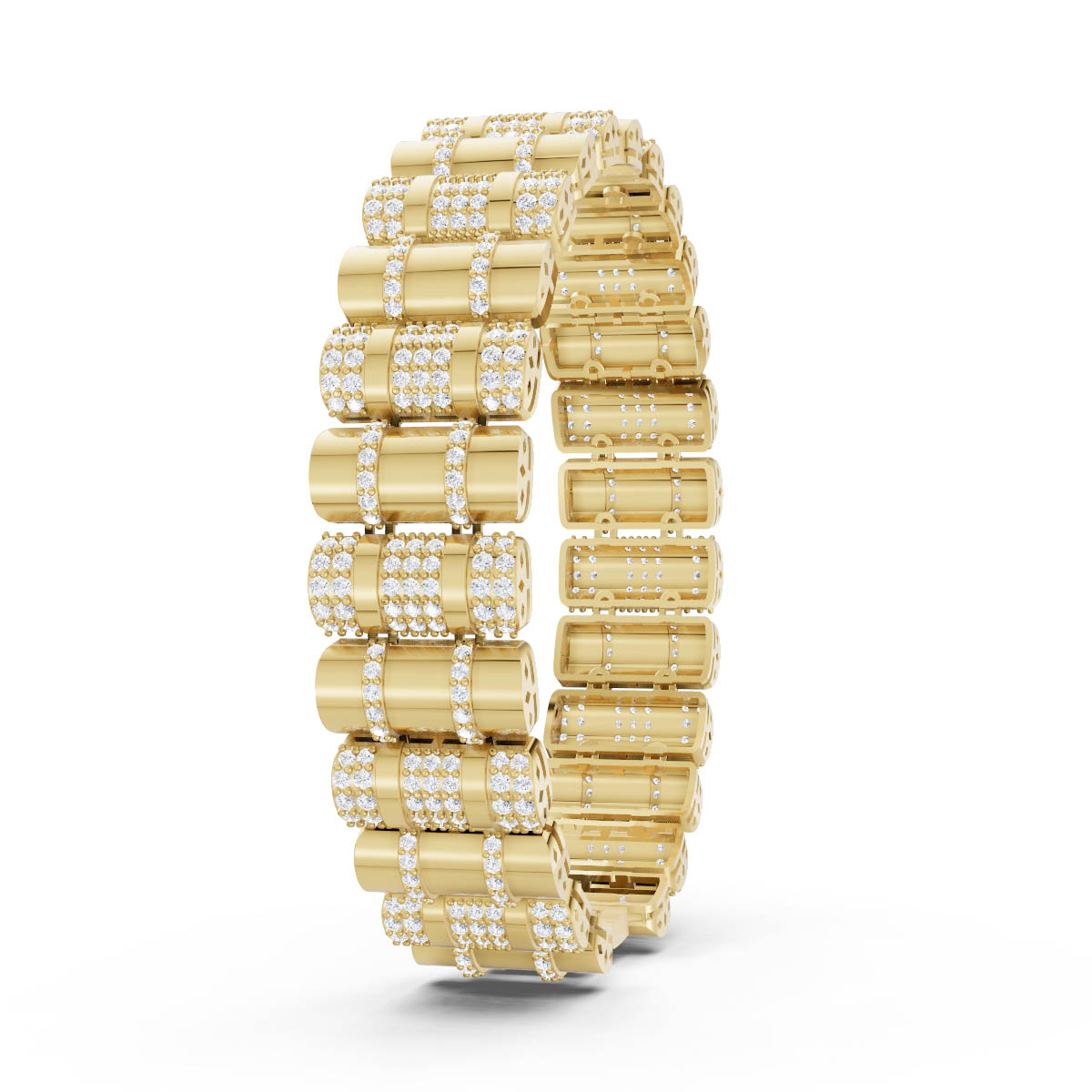 Segmented Diamond Bracelet view 3
