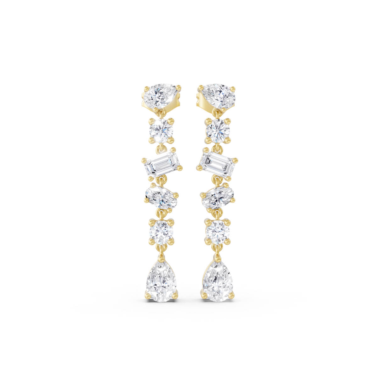 Golden Cascade Diamond Drops
