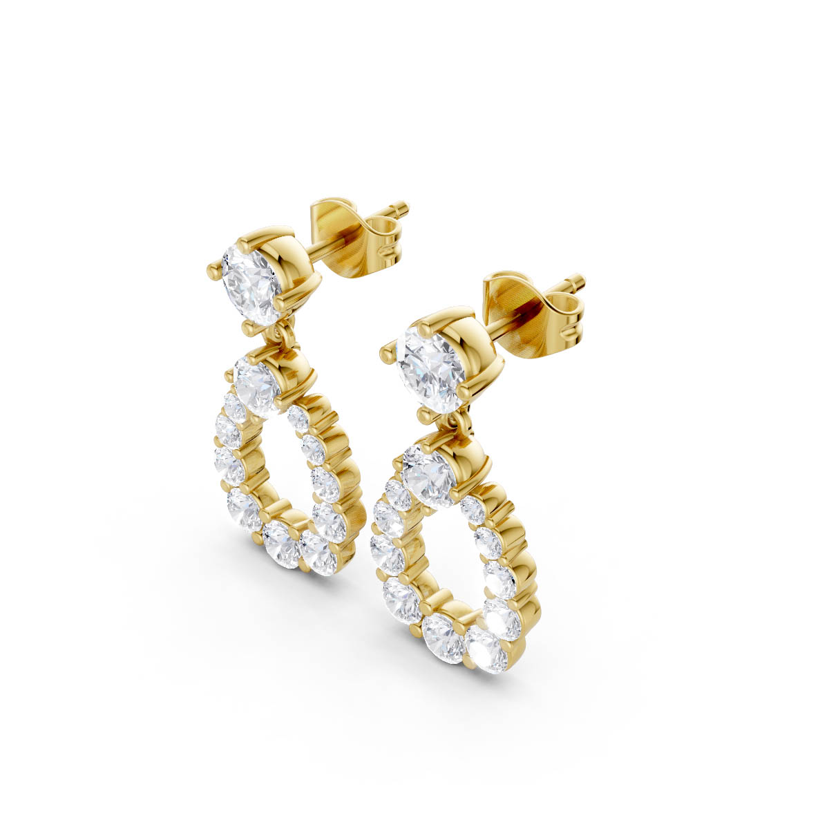 Radiant Halo Teardrop Elegance view 2
