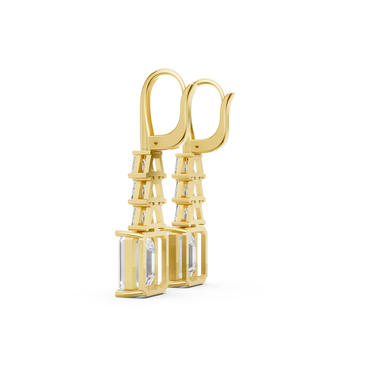 Emerald Grace Drop Earrings view 3