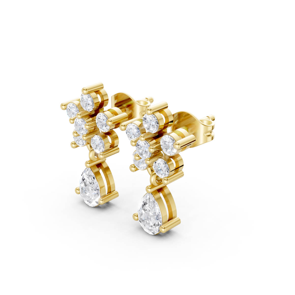 Floral Diamond Pear Drop view 2