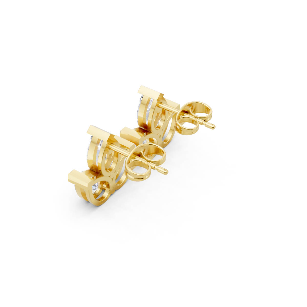 Elegant Pear Diamond Cluster view 3