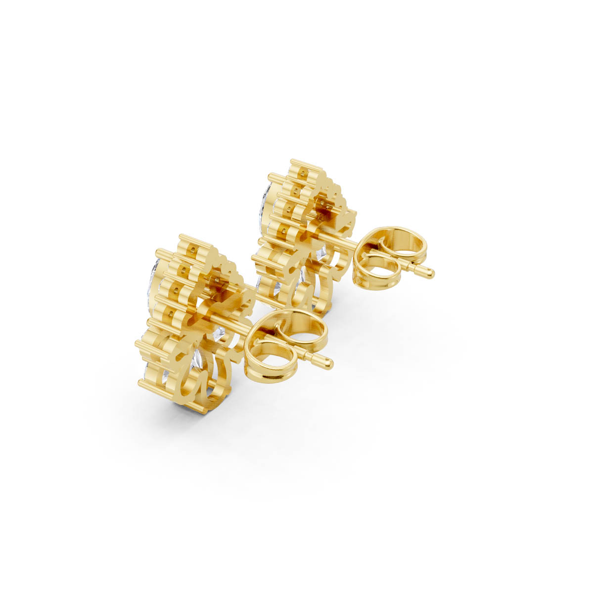 Intricate Pear Cluster Studs view 3