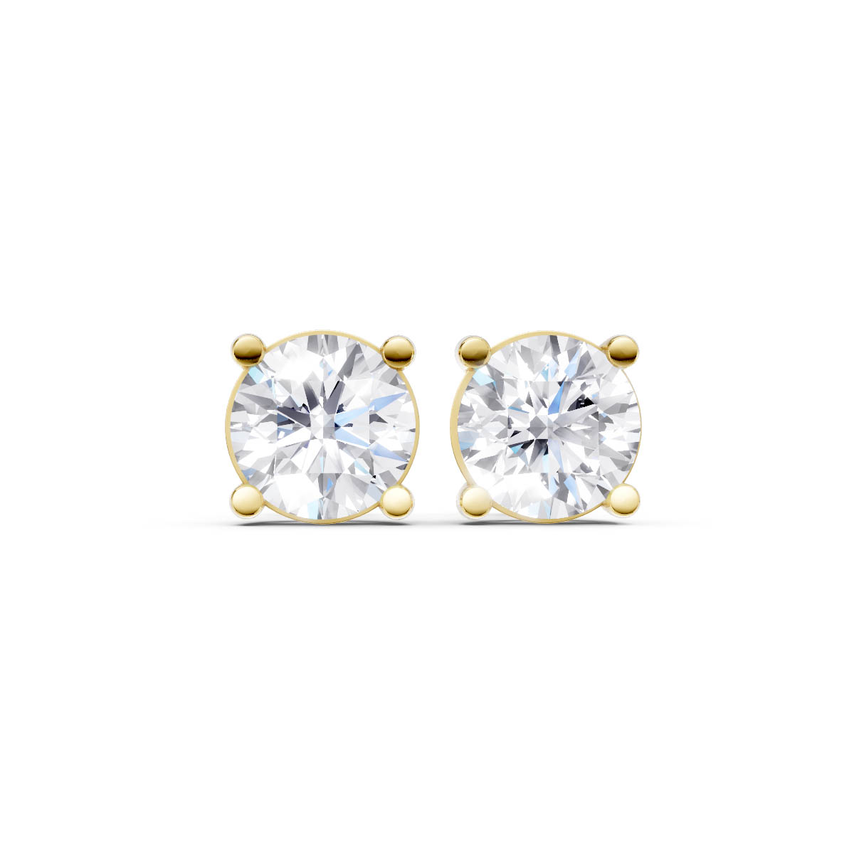 Classic Solitaire Gold Studs